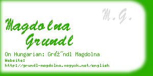 magdolna grundl business card